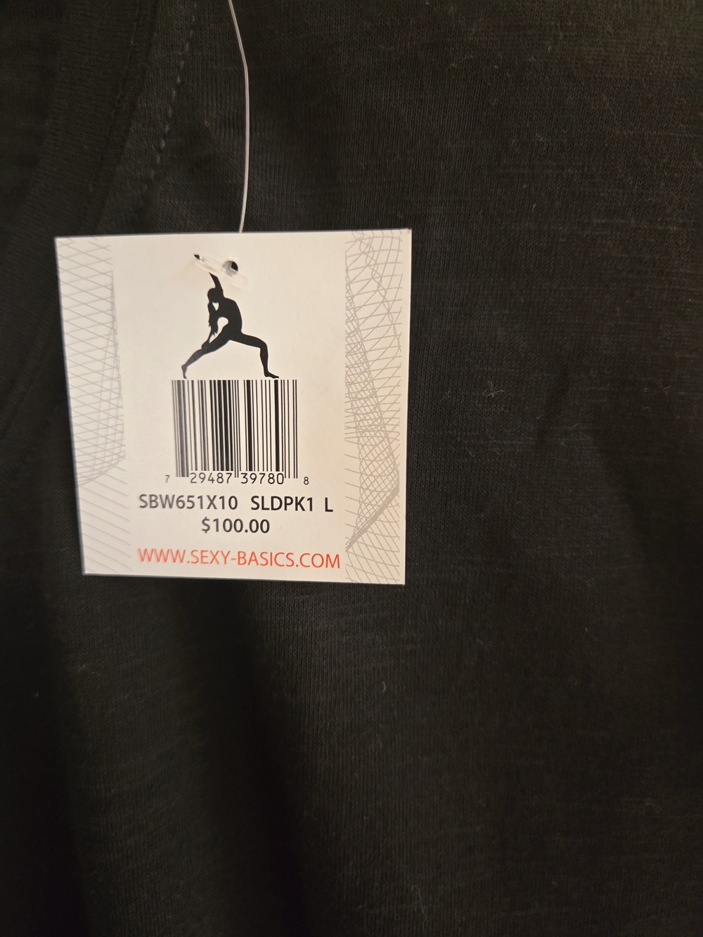 Sexy Basics [Black] Short Sleeve Crew Neck T-Shirt Tee Top Size Large L - Picture 3 of 5